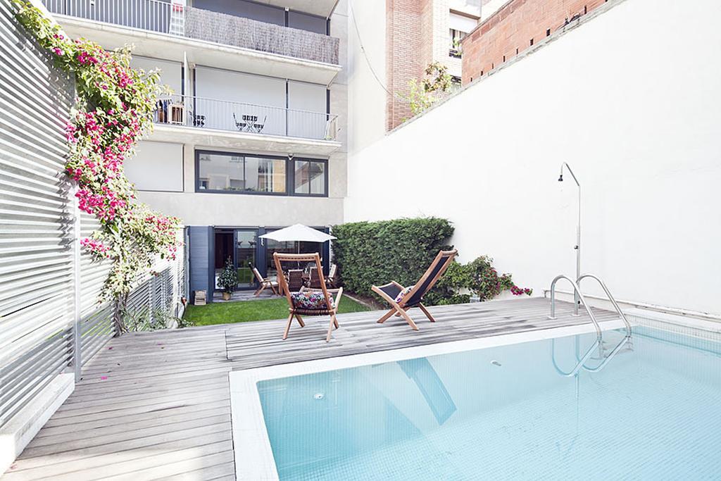 Apartment Barcelona Rentals - Private Pool And Garden Center Eksteriør billede